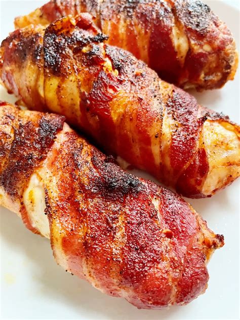 bacon wrapped chicken livers in air fryer|air fryer bacon wrapped chicken tenders.